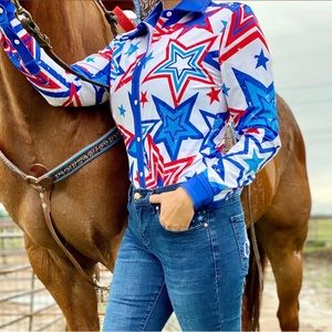 Ranch Dress’n patriotic performance shirt new